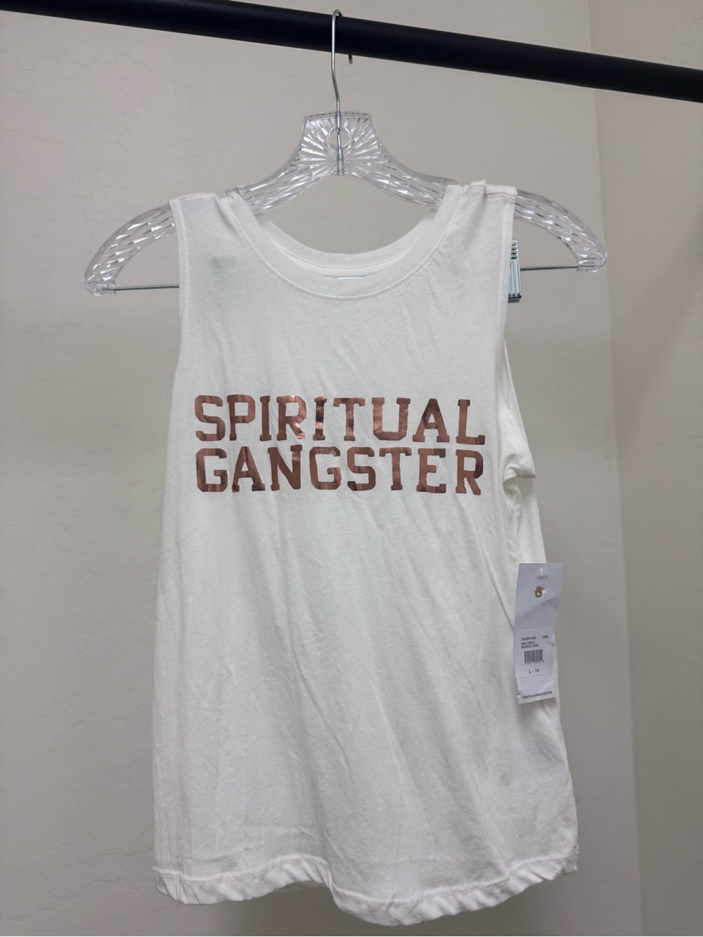 Spiritual Gangster White Tank Top